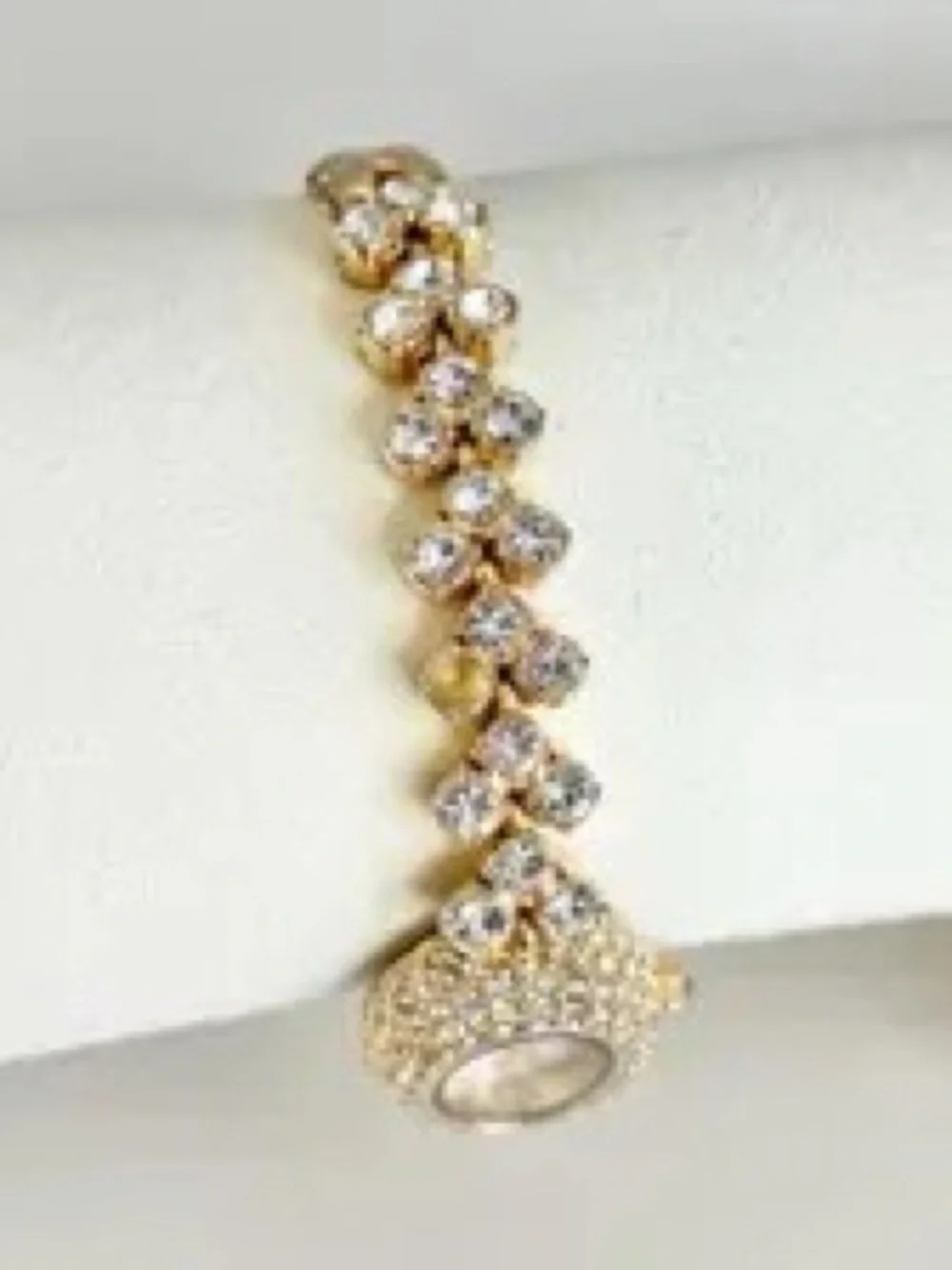 Gold-Tone Crystal Bracelet Watch for Women